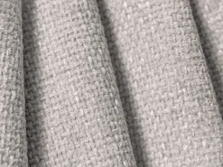 Sofá|Cosmopolitan Design - Sofá de canto simétrico "Tulum" 5 lugares em tecido chenille cinza claro - 255x255x70cm Cinzento claro