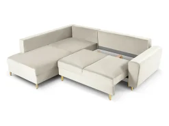 Sofá*Cosmopolitan Design - Sofá convertível de canto esquerdo com caixa de arrumação