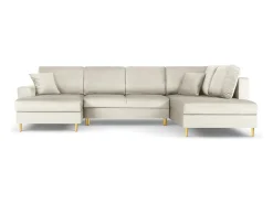 Sale Cosmopolitan Design - Sofá panorâmico convertível em linha reta com caixa de arrumação 
