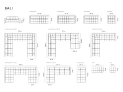 Best Cosmopolitan Design - Sofá "Bali" 3 lugares em veludo - 177x92x75cm Bege