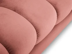 Cosmopolitan Design - Sofá panorâmico "Bali" 7 lugares em veludo - 383x185x75cm^ Sofá