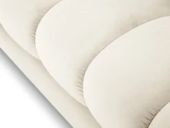 Cosmopolitan Design - Sofá "Bali" 2 lugares em veludo claro - 152x92x75cm^ Sofá