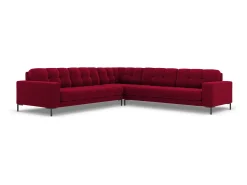 Cosmopolitan Design - Sofá de canto simétrico "Bali" 6 lugares em veludo - 256x256x75cm^ Sofá
