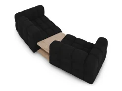 Sofá*Cosmopolitan Design - Sofá modular "Sky" 2 lugares em veludo - 280x148x75cm Preto