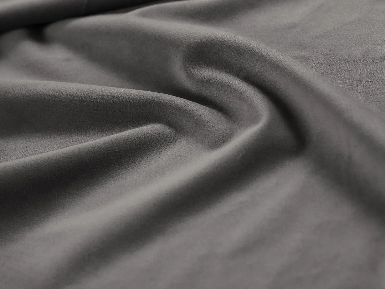 Cosmopolitan Design - Sofá panorâmico "Vienna" 6 lugares em veludo cinza claro - 350x170x95cm^ Sofá
