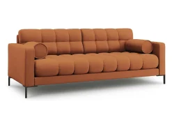 Sofá*Cosmopolitan Design - Sofá "Bali" 3 lugares em tecido estrutural tijolo - 177x92x75cm Terracota