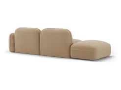 Sofá*Cosmopolitan Design - Sofá modular virado para a esquerda "Sydney" 3 lugares em veludo areia - 295x90x70cm Camel