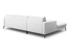 Cosmopolitan Design - Sofá de canto esquerdo "Bali" 5 lugares em tecido estrutural cinza claro - 293x185x75cm^ Sofá