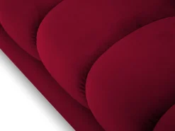 Sofá|Cosmopolitan Design - Sofá "Bali" 2 lugares em veludo - 152x92x75cm Vermelho
