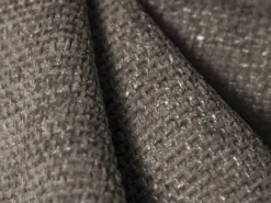 Clearance Cosmopolitan Design - Sofá de canto direito "Arendal" 5 lugares em tecido chenille cinza - 341x166x70cm Cinzento