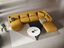 Online Cosmopolitan Design - Sofá de canto direito panorâmico