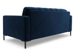 Hot Cosmopolitan Design - Sofá "Bali" 2 lugares em veludo azul real - 152x92x75cm Azul escuro