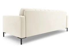 Cosmopolitan Design - Sofá "Bali" 4 lugares em veludo claro - 217x92x75cm^ Sofá