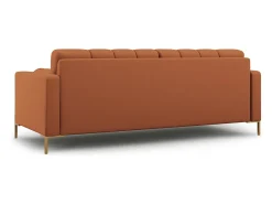 Sofá*Cosmopolitan Design - Sofá "Bali" 4 lugares em tecido estrutural tijolo - 217x92x75cm Terracota