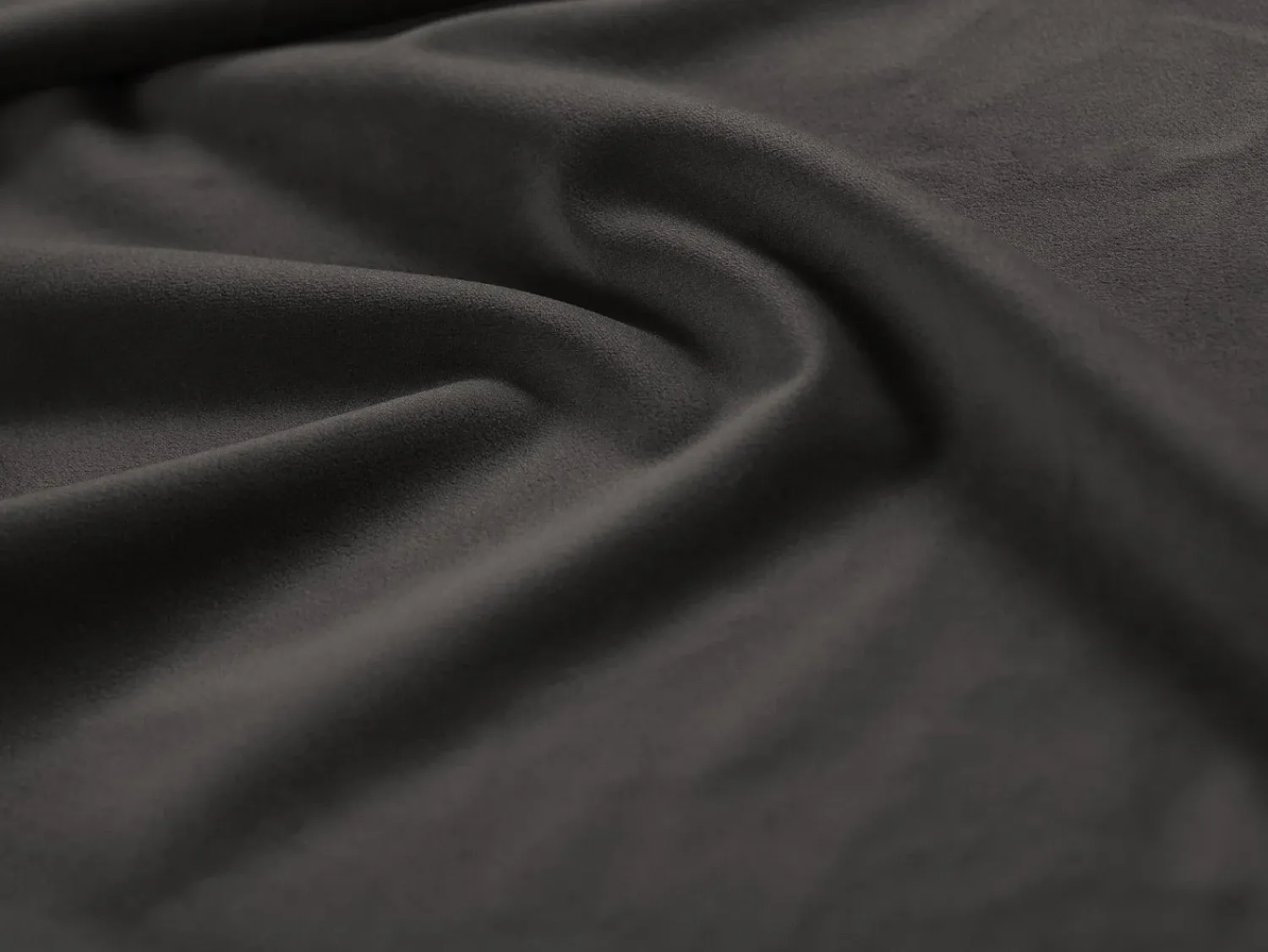 Sofá|Cosmopolitan Design - Sofá panorâmico "Bali" 9 lugares em veludo cinza escuro - 327x256x75cm Cinza antracite