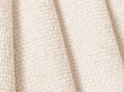 Sofá|Cosmopolitan Design - Sofá "Tulum" 3 lugares em tecido chenille claro - 255x90x70cm Bege