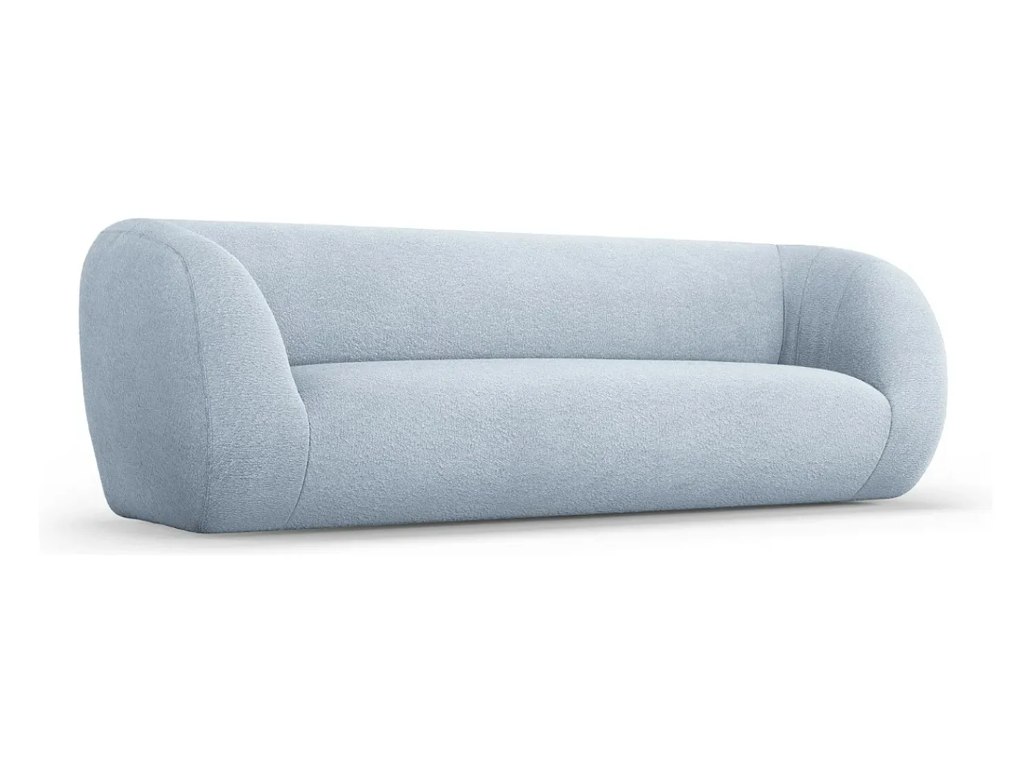 Cosmopolitan Design - Sofá "Essen" 3 lugares em tecido bouclé - 230x95x86cm^ Sofá
