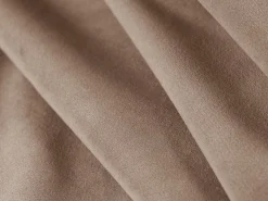 Sofá|Cosmopolitan Design - Sofá de canto simétrico "Tulum" 5 lugares em veludo - 255x255x70cm Bege