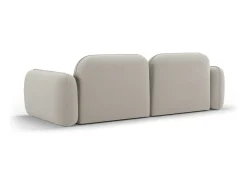 Sofá|Cosmopolitan Design - Sofá modular "Sydney" 3 lugares em veludo claro - 230x90x70cm Bege