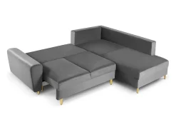 Discount Cosmopolitan Design - Sofá convertível de canto direito com caixa de arrumação