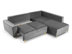 Discount Cosmopolitan Design - Sofá convertível de canto direito com caixa de arrumação
