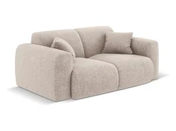 Cosmopolitan Design - Sofá "Nolio" 2 lugares em tecido chenille - 170x95x72cm Bege