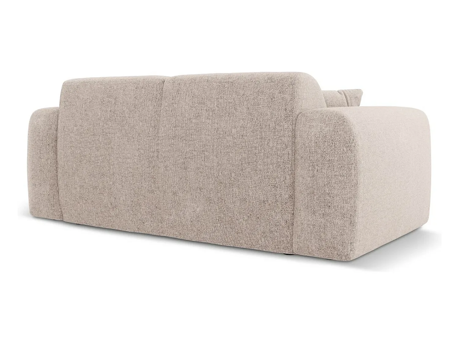 Cosmopolitan Design - Sofá "Nolio" 2 lugares em tecido chenille - 170x95x72cm Bege
