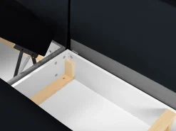 Cosmopolitan Design - Sofá panorâmico convertível em linha reta com caixa de arrumação "Kyoto" 7 lugares em veludo - 313x194x88cm^ Sofá