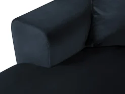 Cosmopolitan Design - Sofá panorâmico convertível em linha reta com caixa de arrumação "Kyoto" 7 lugares em veludo - 313x194x88cm^ Sofá
