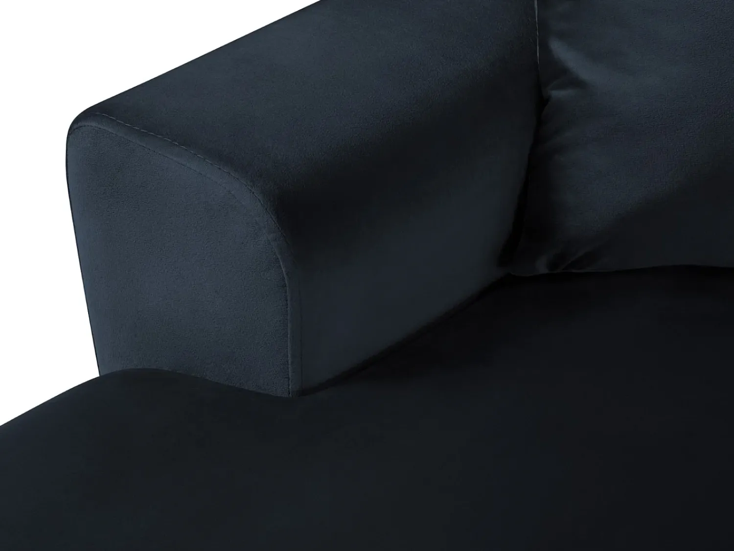 Cosmopolitan Design - Sofá panorâmico convertível em linha reta com caixa de arrumação "Kyoto" 7 lugares em veludo - 313x194x88cm^ Sofá