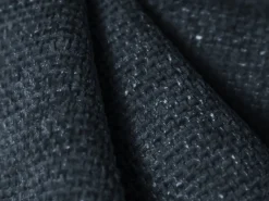Clearance Cosmopolitan Design - Sofá de canto direito "Nolio" 4 lugares em tecido chenille azul real - 235x170x72cm Azul escuro