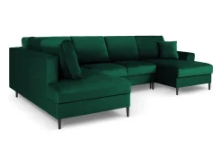 Sofá|Cosmopolitan Design - Sofá panorâmico convertível esquerdo com caixa de arrumação