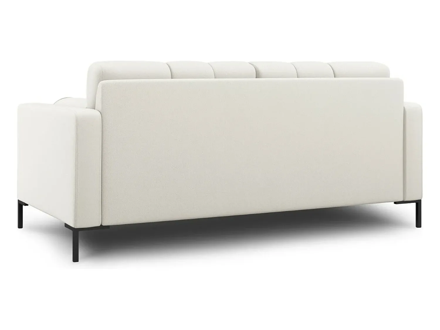 Sofá|Cosmopolitan Design - Sofá "Bali" 2 lugares em tecido estrutural claro - 152x92x75cm Bege