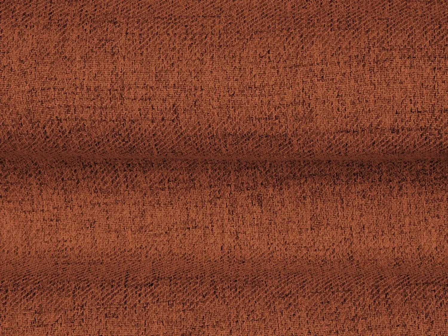 Sofá|Cosmopolitan Design - Sofá panorâmico "Bali" 9 lugares em tecido estrutural tijolo - 327x256x75cm Terracota