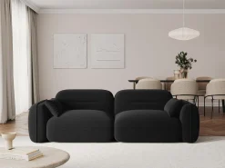 Cosmopolitan Design - Sofá modular "Sydney" 3 lugares em veludo - 230x90x70cm^ Sofá