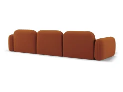 Sofá|Cosmopolitan Design - Sofá modular de canto esquerdo "Sydney" 4 lugares em veludo - 320x165x70cm Terracota