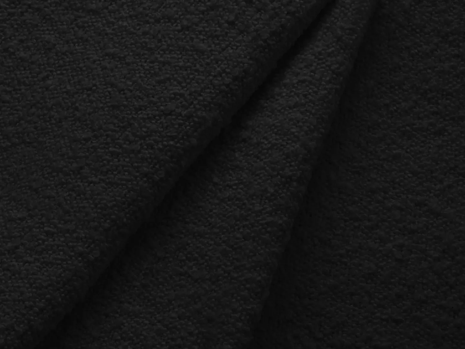 Sofá|Cosmopolitan Design - Sofá convertível de canto direito com caixa de arrumação "Kyoto" 4 lugares em tecido bouclé - 241x145x88cm Preto