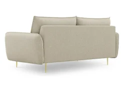 Clearance Cosmopolitan Design - Sofá "Vienna" 3 lugares em tecido estrutural - 200x92x95cm Bege