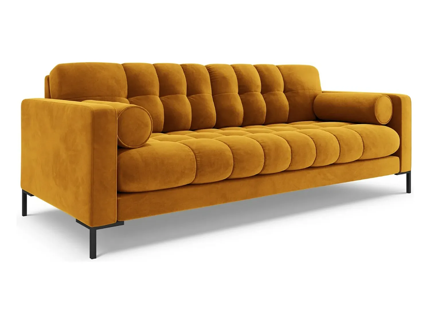 Cosmopolitan Design - Sofá "Bali" 4 lugares em veludo - 217x92x75cm^ Sofá