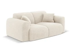 Sofá|Cosmopolitan Design - Sofá "Nolio" 2 lugares em tecido chenille claro - 170x95x72cm Bege