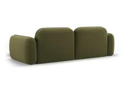 Best Cosmopolitan Design - Sofá modular de canto direito "Sydney" 3 lugares em veludo - 230x165x70cm Verde claro