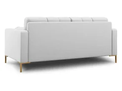 Sofá|Cosmopolitan Design - Sofá "Bali" 2 lugares em tecido estrutural cinza claro - 152x92x75cm Cinzento claro