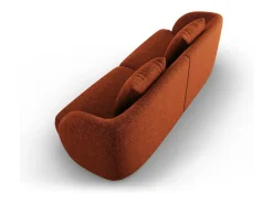 Sofá|Cosmopolitan Design - Sofá "Tulum" 2 lugares em tecido chenille - 180x90x70cm Terracota