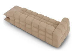 Sofá*Cosmopolitan Design - Sofá modular direito "Sky" 4 lugares em veludo areia - 297x102x75cm Camel