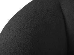 Sofá|Cosmopolitan Design - Sofá "Essen" 3 lugares em tecido bouclé - 230x95x86cm Preto