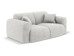 Outlet Cosmopolitan Design - Sofá "Nolio" 2 lugares em tecido chenille cinza claro - 170x95x72cm Cinzento claro