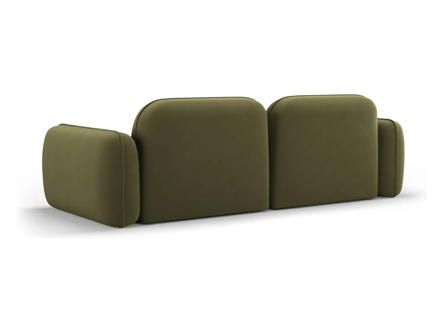 Cosmopolitan Design - Sofá modular "Sydney" 3 lugares em veludo - 230x90x70cm^ Sofá