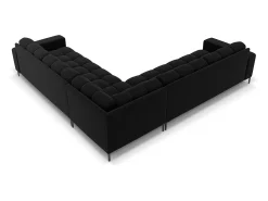 Cosmopolitan Design - Sofá de canto simétrico "Bali" 6 lugares em veludo - 256x256x75cm^ Sofá