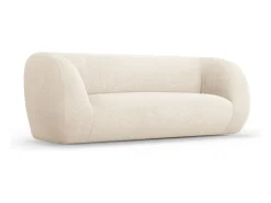 Sofá*Cosmopolitan Design - Sofá "Essen" 2 lugares em tecido bouclé - 210x95x86cm Bege