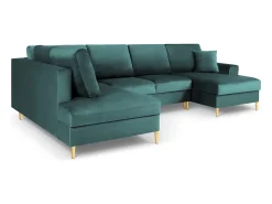 Sofá*Cosmopolitan Design - Sofá panorâmico convertível esquerdo com caixa de arrumação